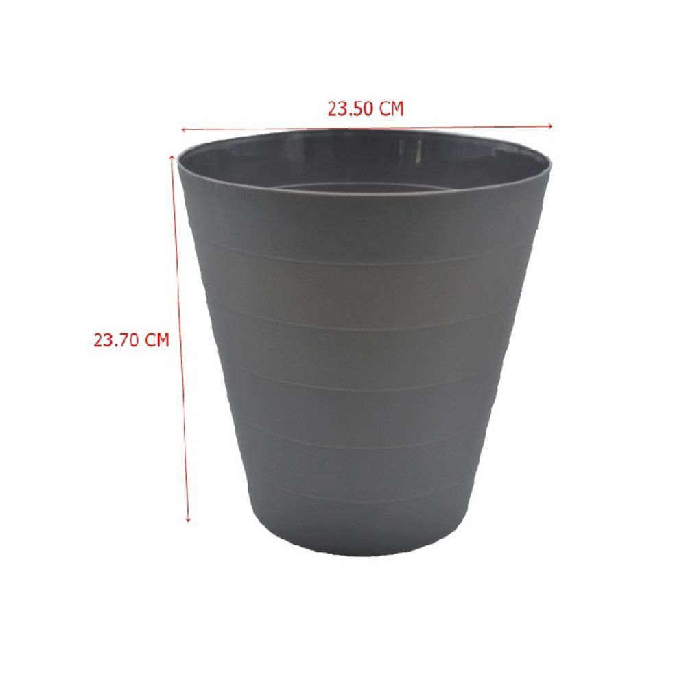โลตัส ถังขยะกลม สีชาโคล 6.3 ลิตร