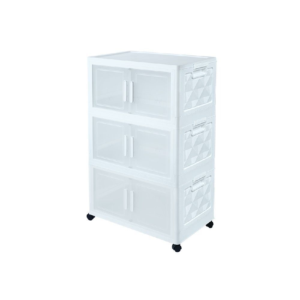 ตู้อเนกประสงค์ 3 ชั้นพับได้ขาว รุ่น A3-2991