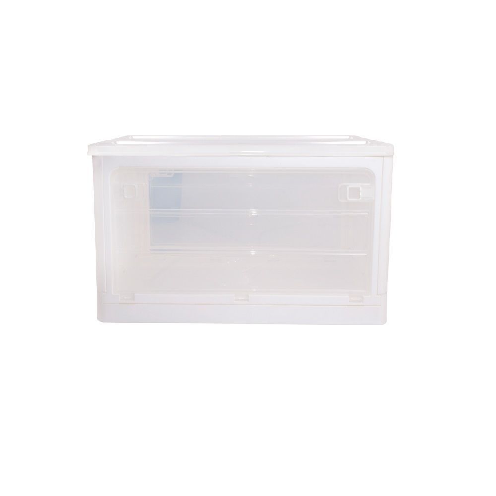 กล่องพับได้ ฝาใส สีขาว 70ลิตร #8246