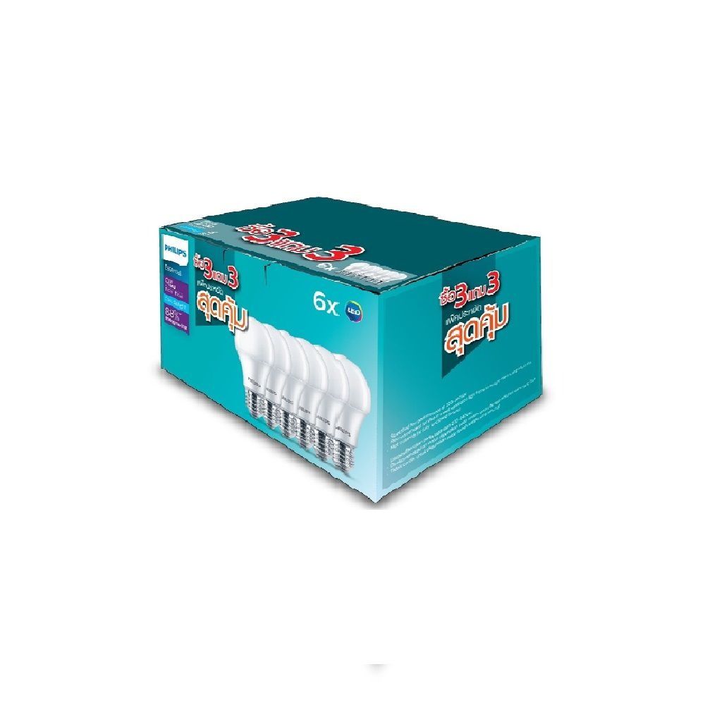 PHILIPS LED BULB ESS 9W CDL PACK 6