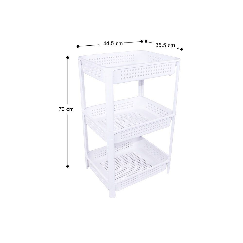 MOMENTO ชั้นวาง3ชั้น รุ่นคูเปอร์ สีขาว