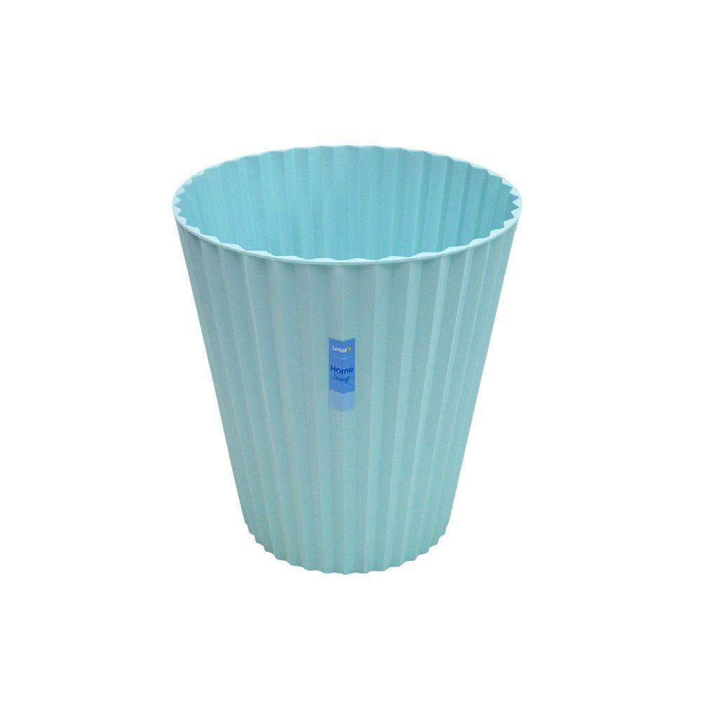 โลตัส ถังขยะผง ทรงจีบ 10 ลิตร (คละสี)