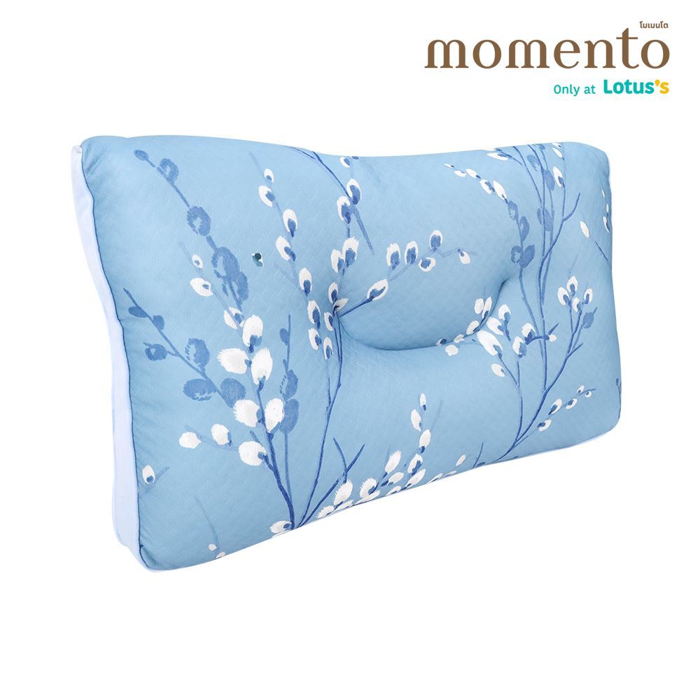 MOMENTO หมอนสุขภาพลอร่า แอชลีย์ สีฟ้า 17X27 นิ้ว