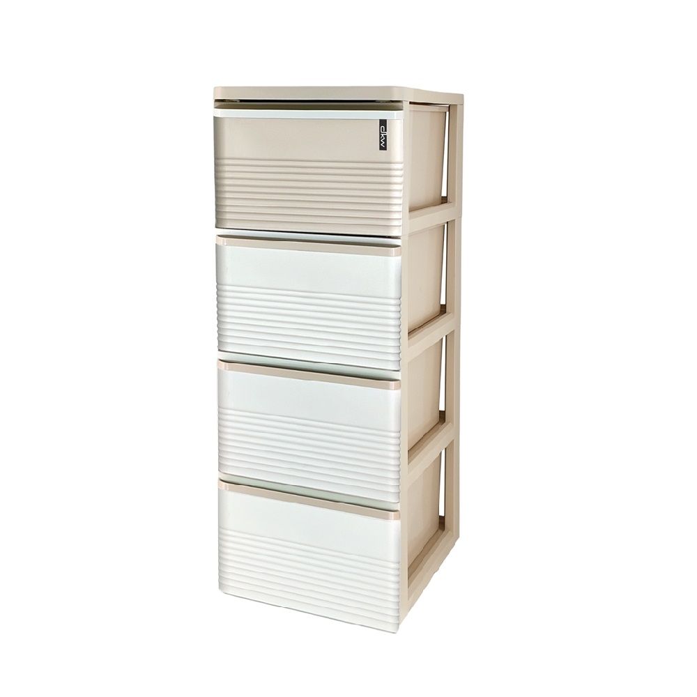 DRAWER STRIPE CREAM 4 TIER HH-480