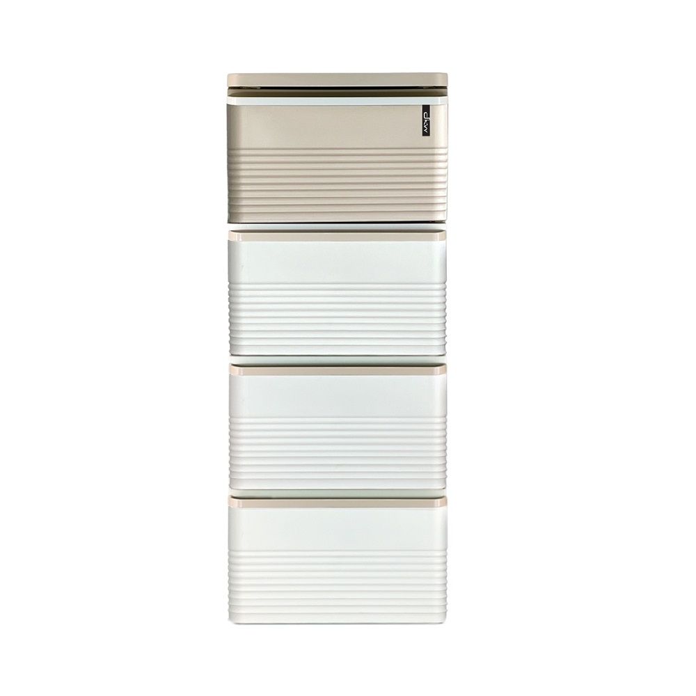 ตู้ลิ้นชัก STRIPE สีครีม 4 ชั้น รุ่น HH-480