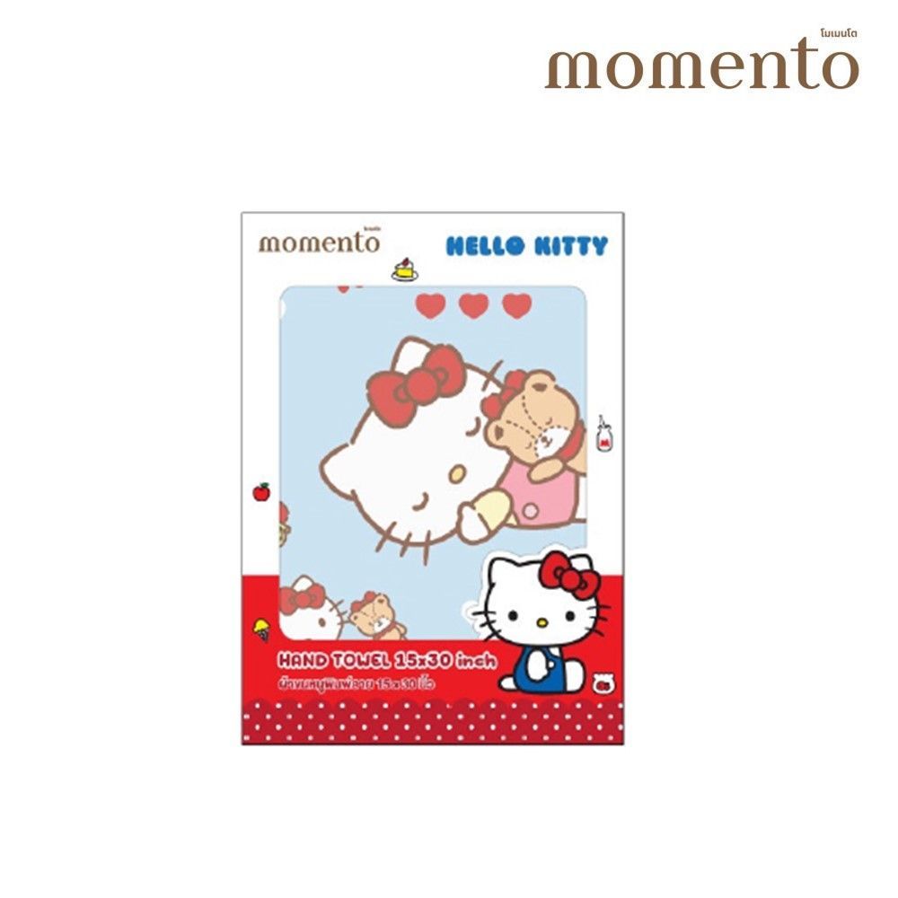 โมเมนโต กิ๊ฟเซ็ตผ้าขนหนูคอตตอนซานริโอ 15X30 นิ้ว (คละแบบ)