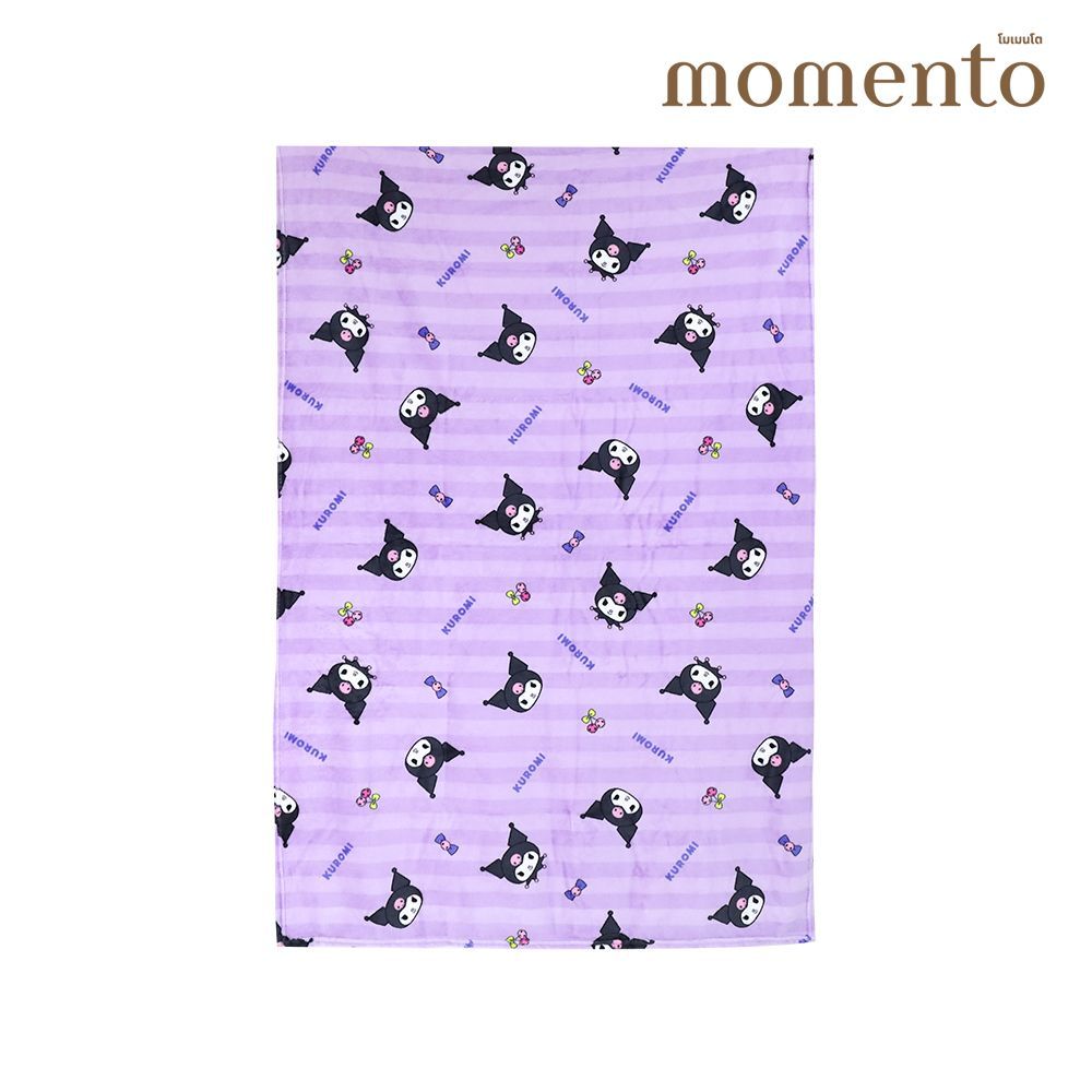 โมเมนโต ผ้าห่มแฟลนเนลคุโรมิ 40X60 นิ้ว (คละลาย)