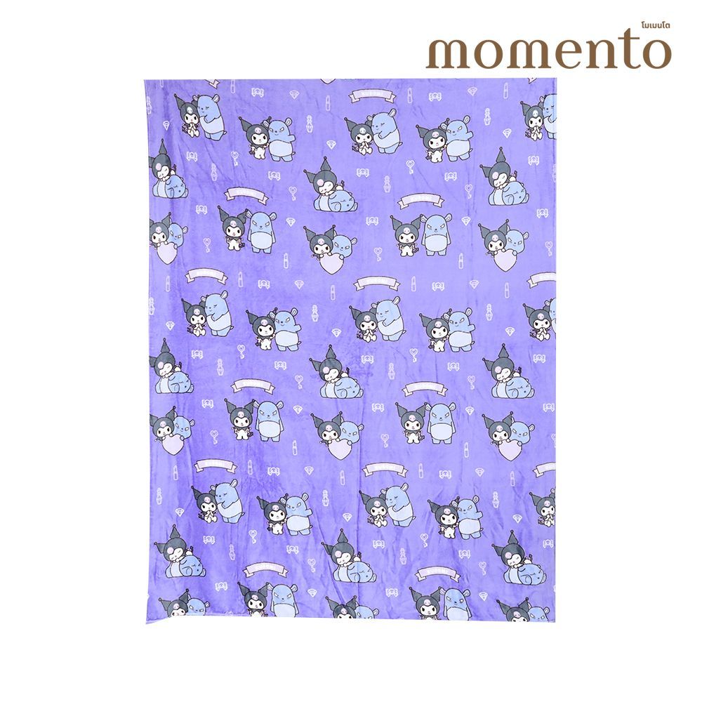 โมเมนโต ผ้าห่มแฟลนเนลคุโรมิ 60X80 นิ้ว (คละลาย)