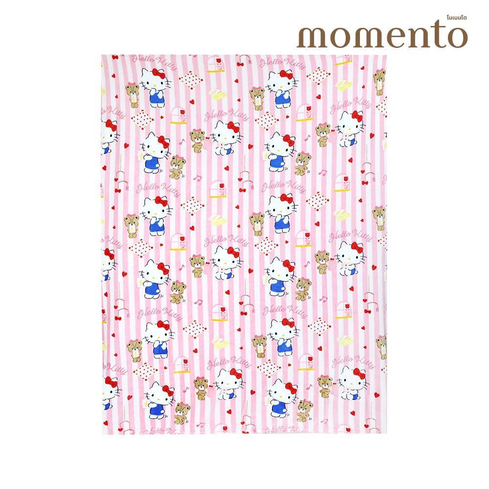 โมเมนโต ผ้าห่มแฟลนเนลคิตตี้ 60X80 นิ้ว (คละลาย)