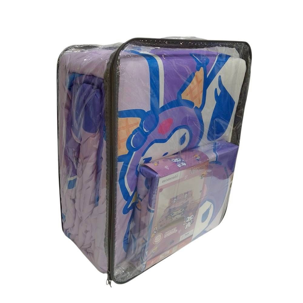 โมเมนโต ผ้าปูคุโรมิ 6 ฟุต + ผ้านวม 70X90 นิ้ว