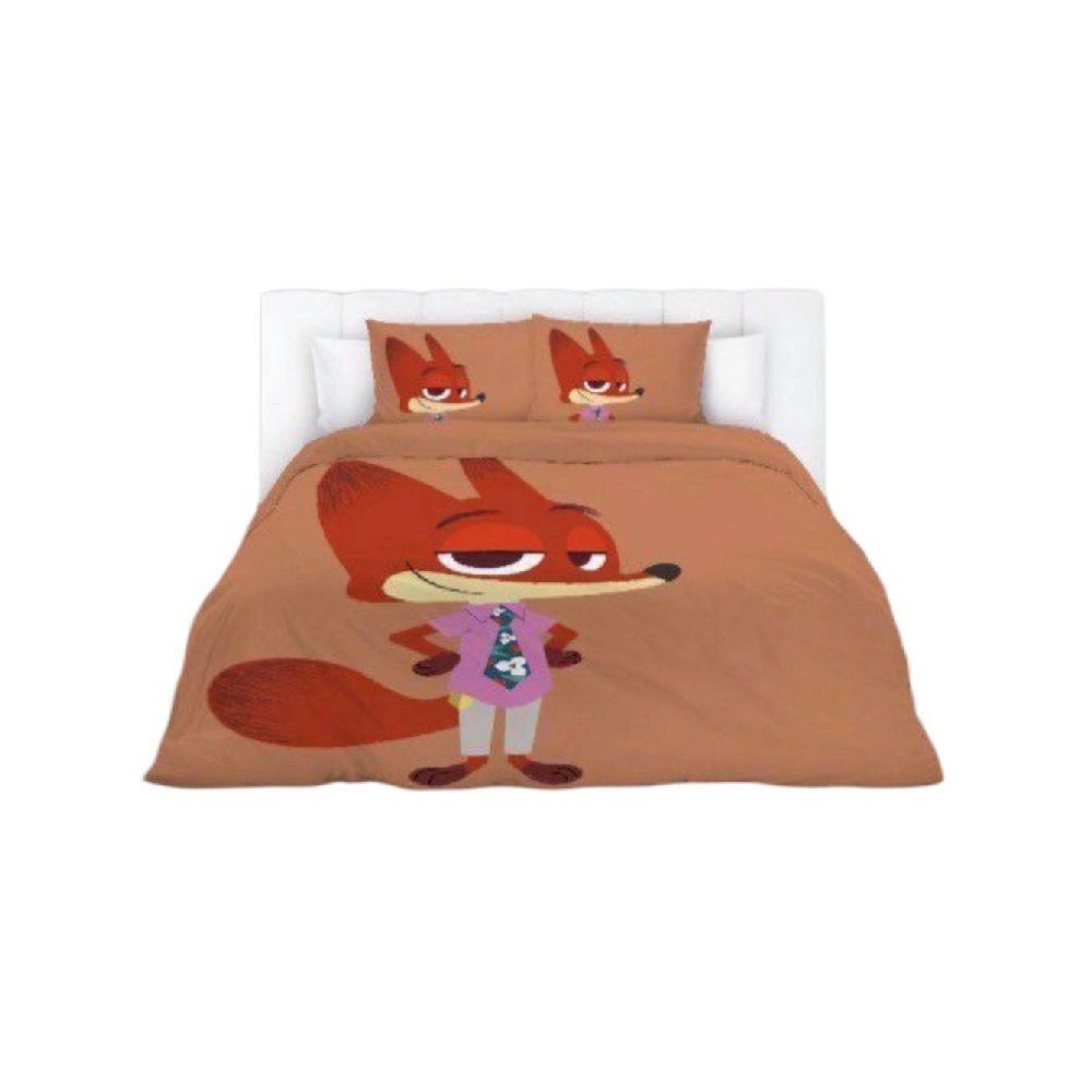 โมเมนโต ผ้าปูที่นอน ZOOTOPIA 6 ฟุต+ผ้านวม 70X90 นิ้ว