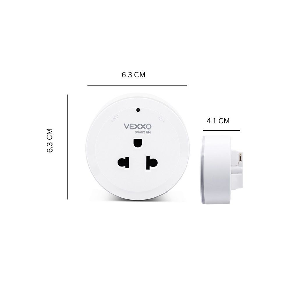 VEXXO 1 OUTLET SOCKET WHITE