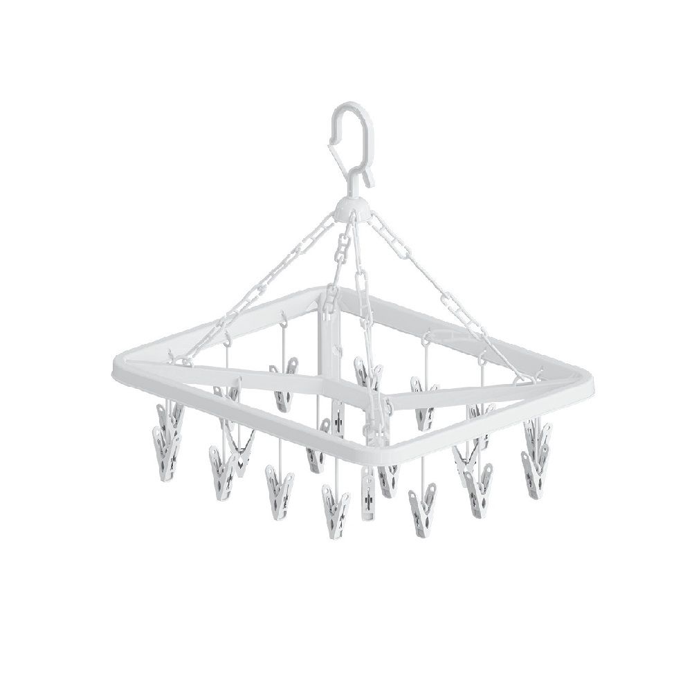 LOTUSS SQUARE CLOTHES HANGER 20 CLIP 255-2