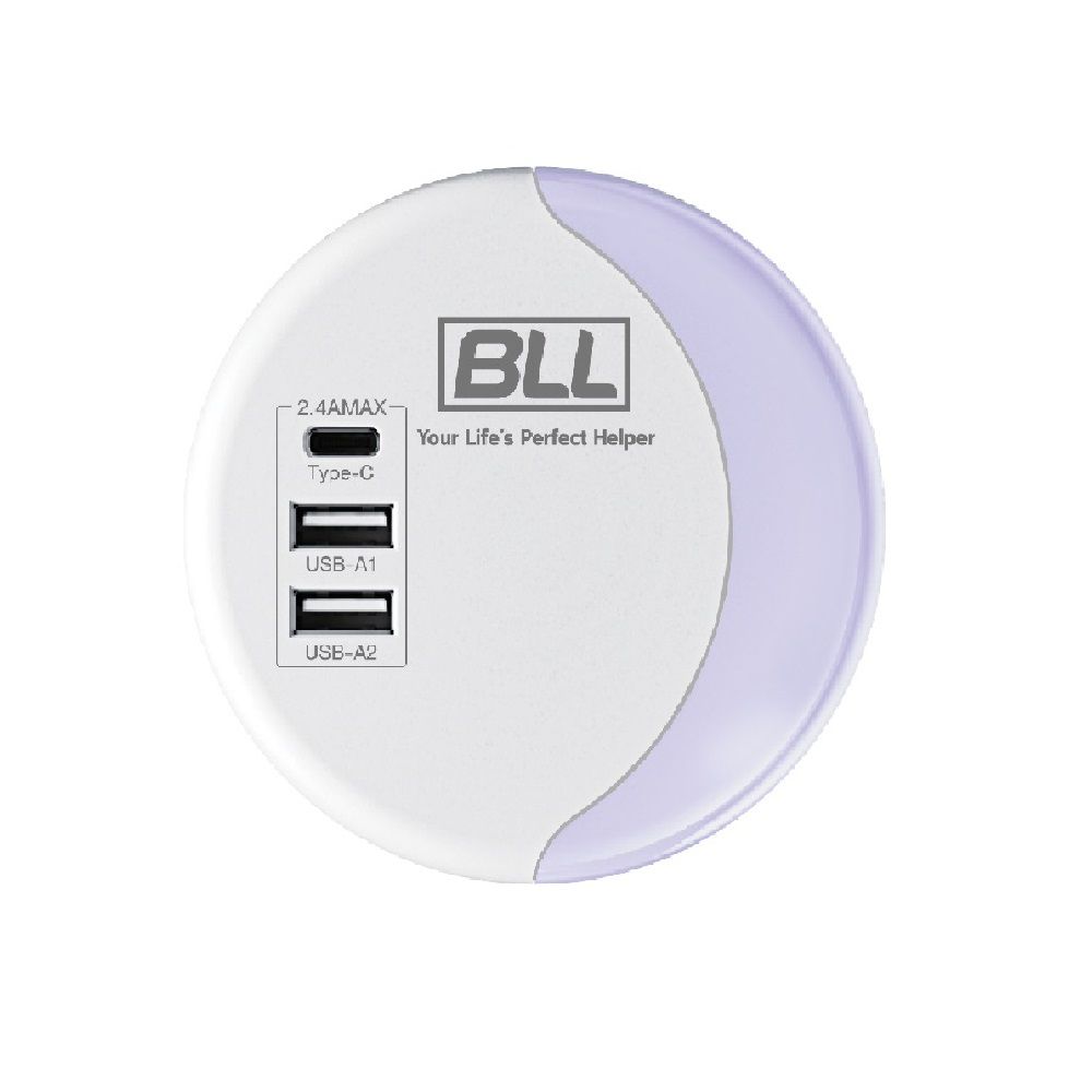 BLL โคมไฟกลางคืน + 2 USB 1 TYPE C G30