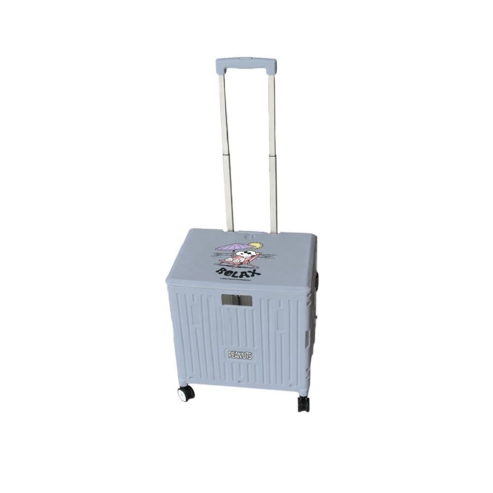 MOMENTO FOLDABLE SNOOPY PLASTIC BASKET CART