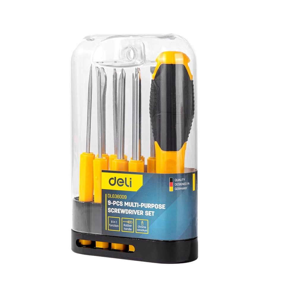 DELI SCREWDRIVER SET 9 PCS. CR-V EDL636009