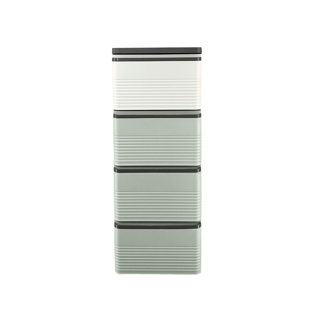 DRAWER STRIPE GREEN 4 TIER