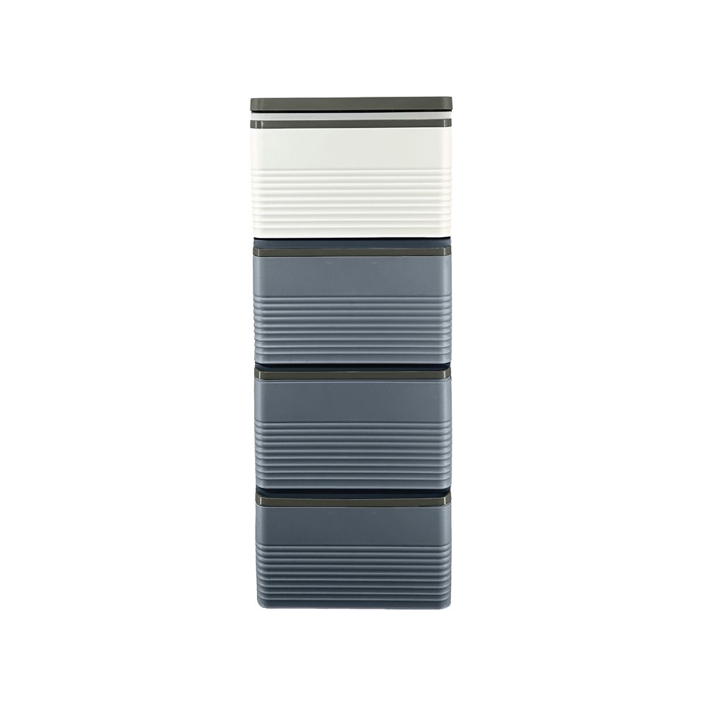 DRAWER STRIPE GRAY 4 TIER