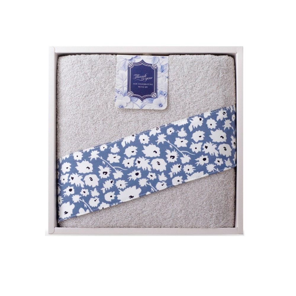 MOMENTO GIFT SET TOWEL GRAY 27X54 INCH