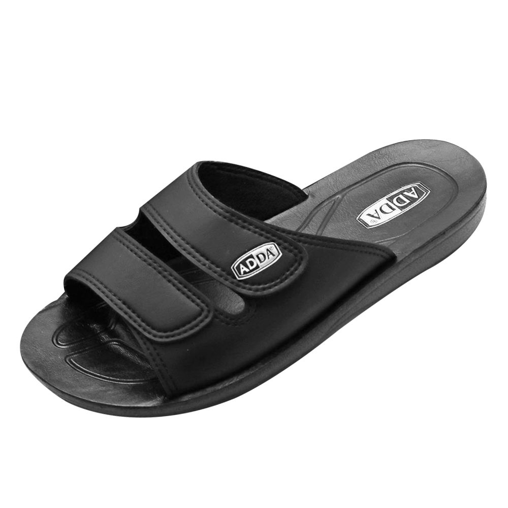 ADDA รองเท้าแตะชายหน้าเข็มขัด ดำ ไซส์ 41