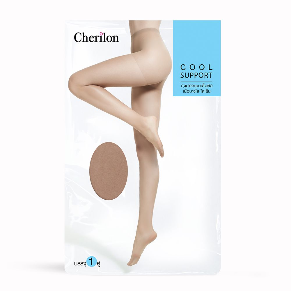 ถุงน่องเต็มตัวซัพพอร์ท สีน้ำตาล