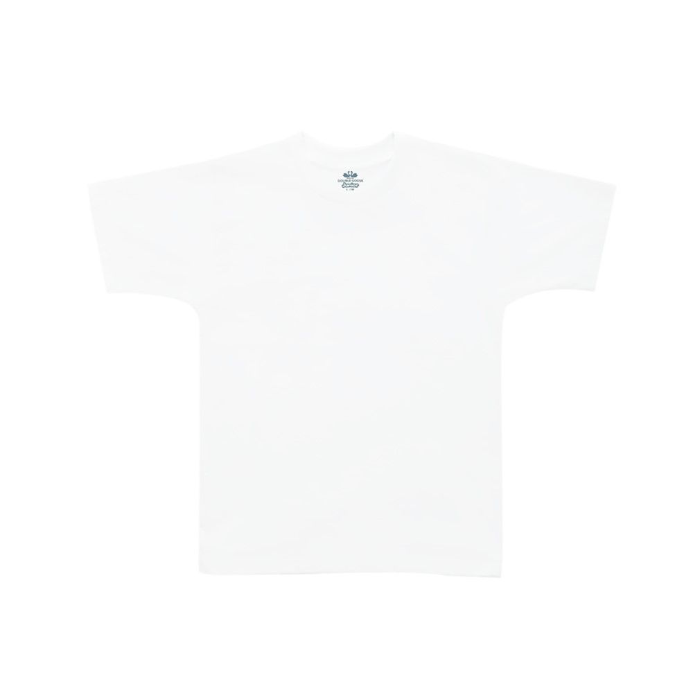 ห่านคู่ เสื้อคอกลมสีขาว ไซส์ L แพ็ค 1