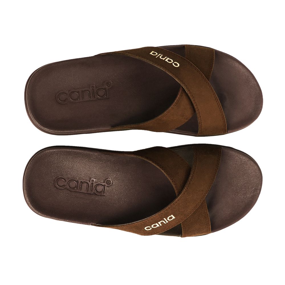 CANIA รองเท้าแตะบุรุษ สีน้ำตาล ไซส์ 41