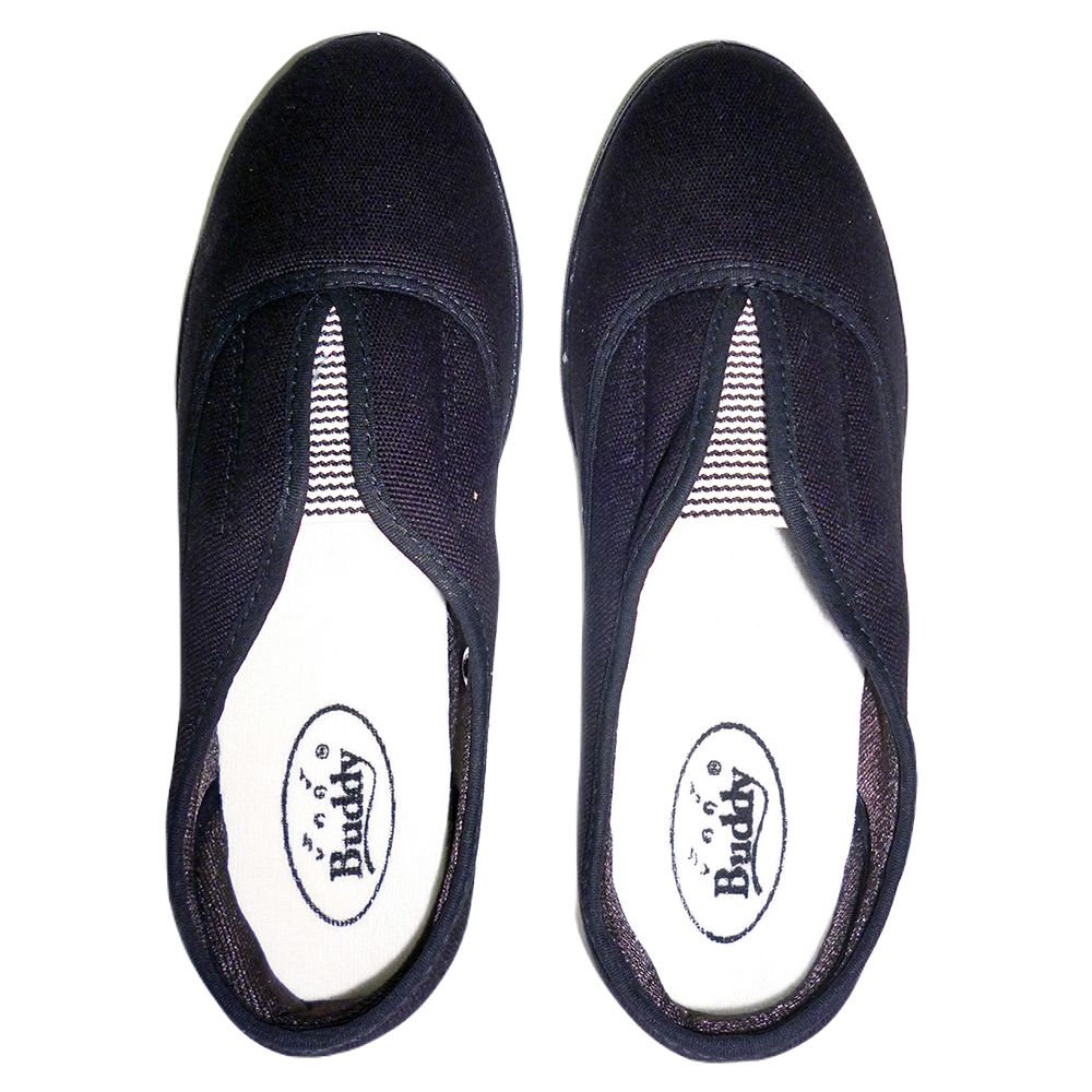 BUDDY รองเท้าผ้าใบลำลองสตรีสีดำ ไซส์ 37