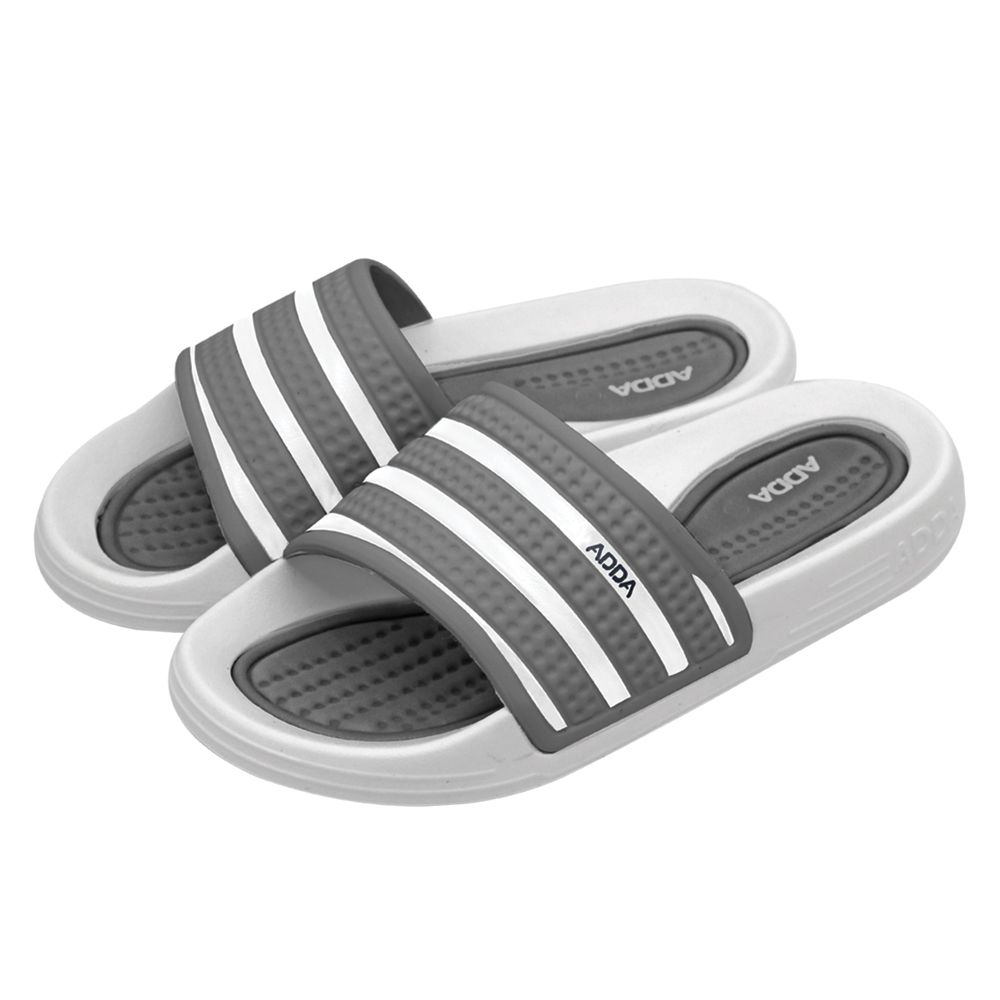 ADDA รองเท้าแตะเด็กชาย แบบสวมสีเทา ไซส์ 2