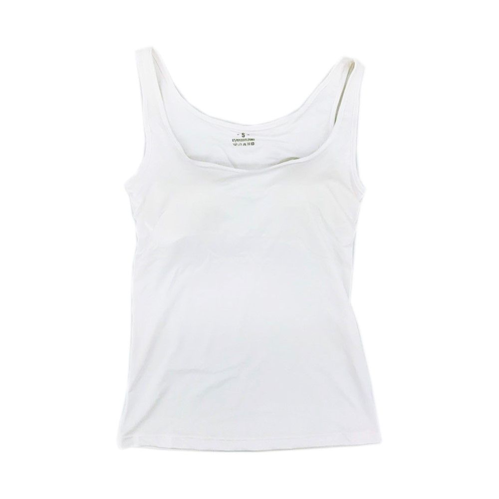 MESTYLE PAD CAMISOLE TANK TOP WHITE SIZE XL