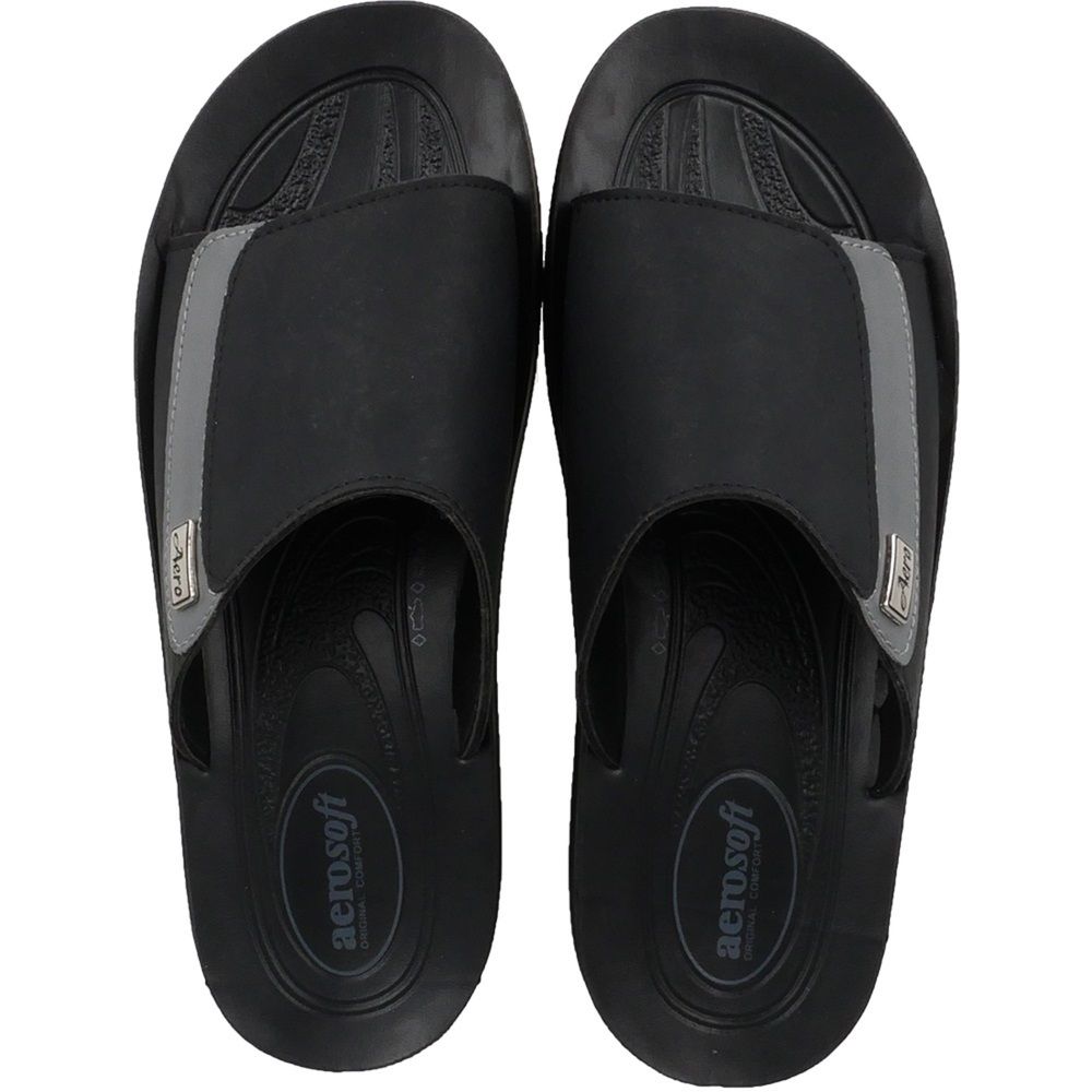 AEROSOFT รองเท้าแตะชายสีดำ ไซส์ 44