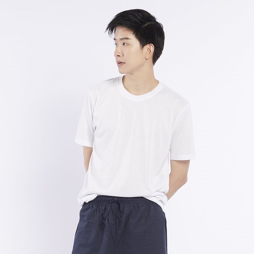 MESTYLE เสื้อยืดคอกลม สีขาว ไซซ์ L