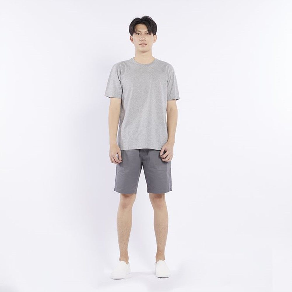 MESTYLE เสื้อสีพื้น สีเทาเข้ม ไซซ์ M