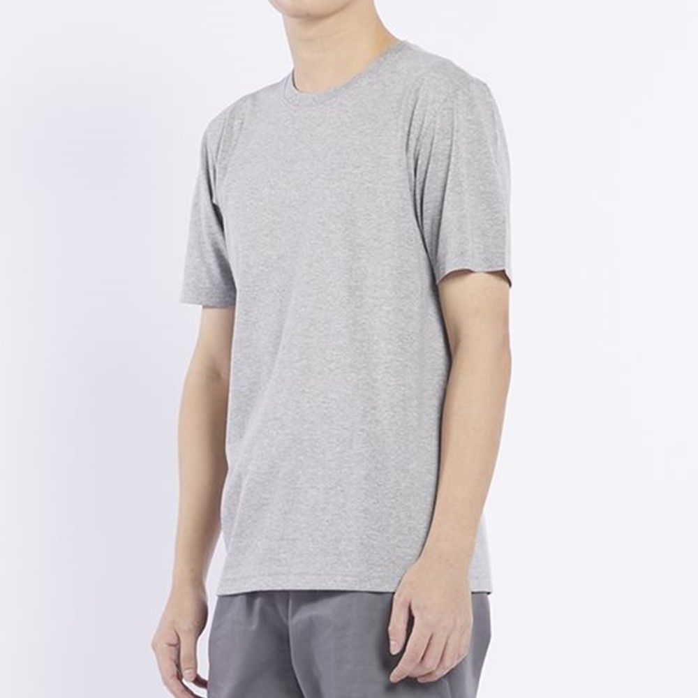 MESTYLE เสื้อสีพื้น สีเทาเข้ม ไซซ์ M