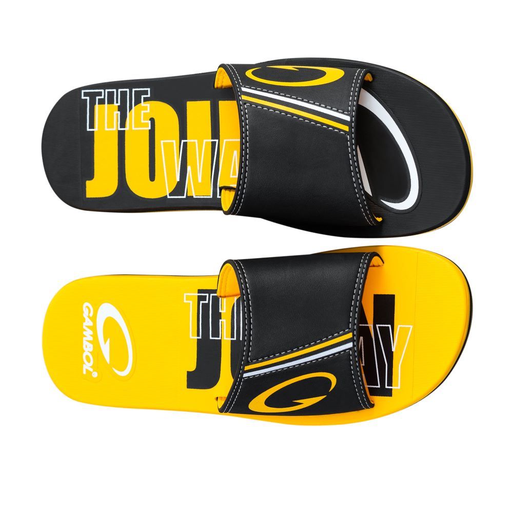 GAMBOL MEN SANDAL BLACK YELLOW COLOR SIZE 42