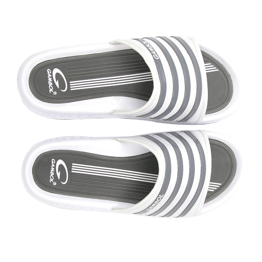 GAMBOL รองเท้าแตะบุรุษสีเทาเทา SIZE 42