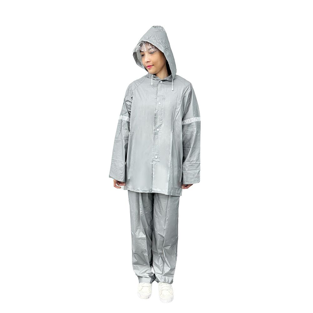 RAINCOAT SET SILVER COLOR