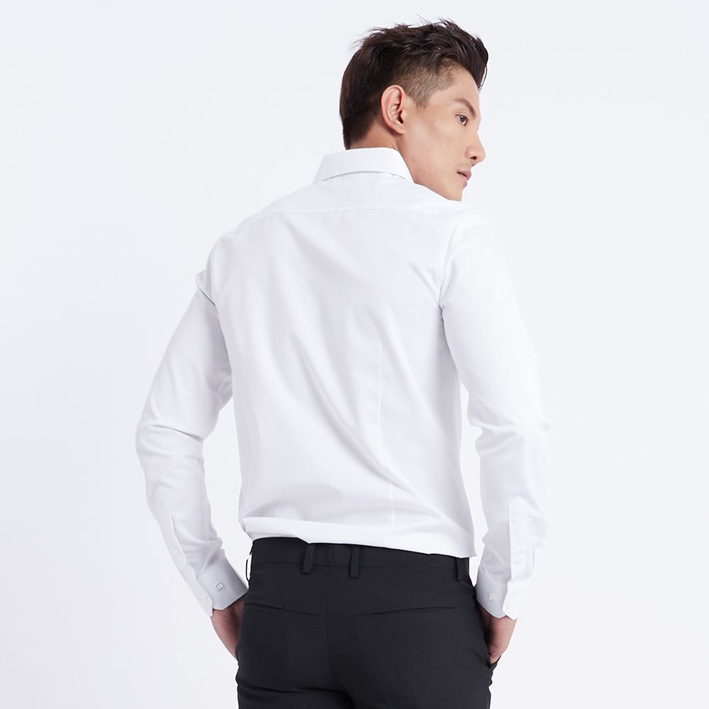 MESTYLE เสื้อแขนยาวเข้ารูป สีขาว ไซซ์ 16