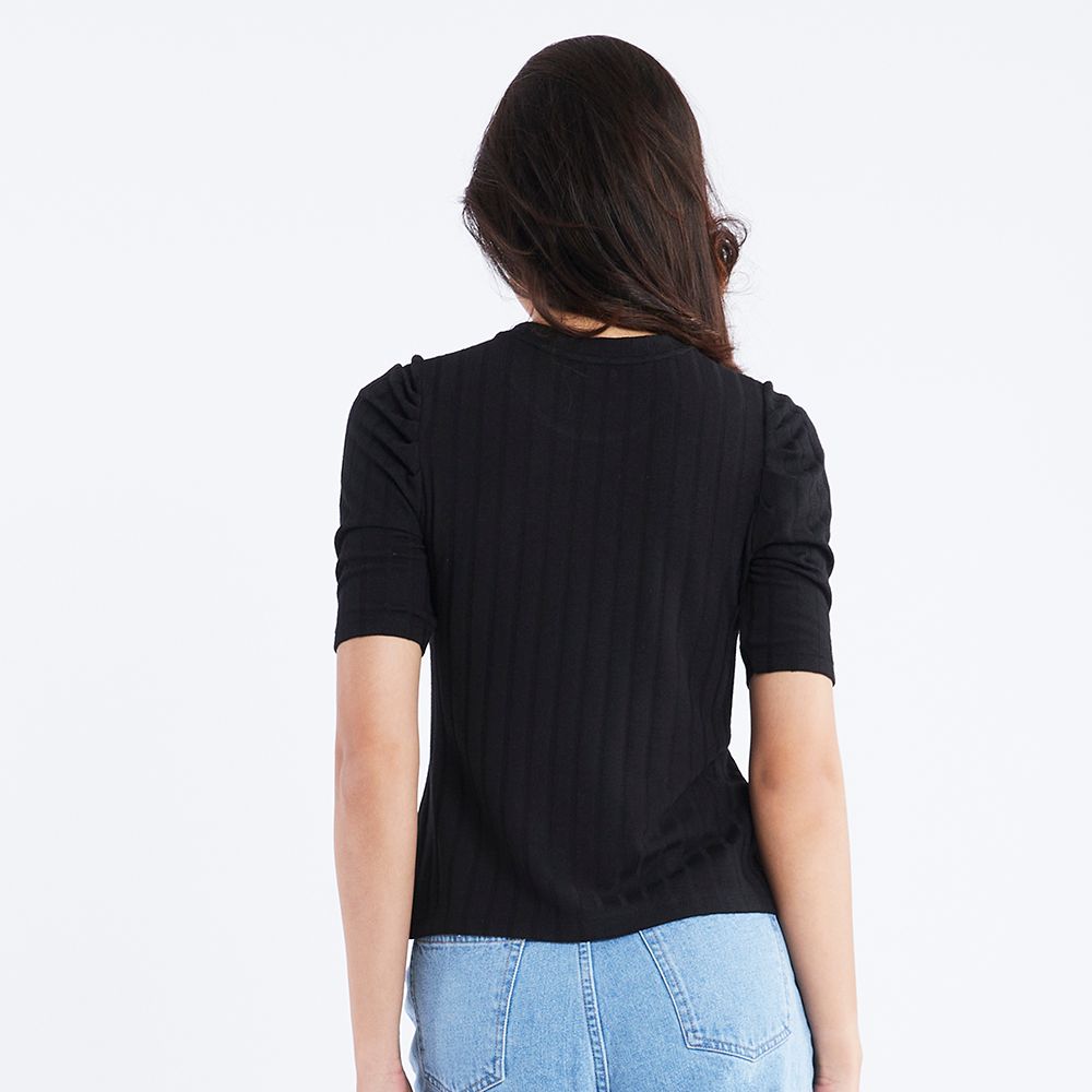 MESTYLE เสื้อสีพื้น ดำ ไซซ์ M