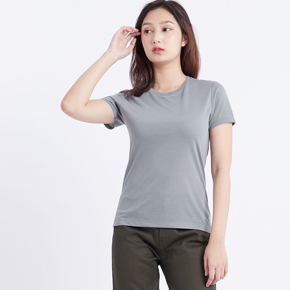 MESTYLE เสื้อคอกลมสีพื้น เทา ไซซ์ M