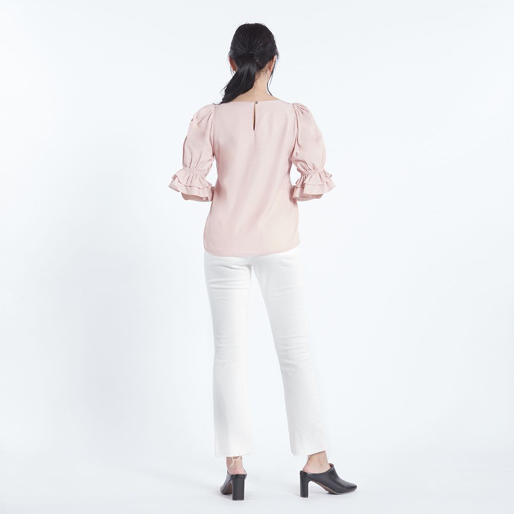 MESTYLE เสื้อแขนสั้น สีชมพู ไซซ์ M