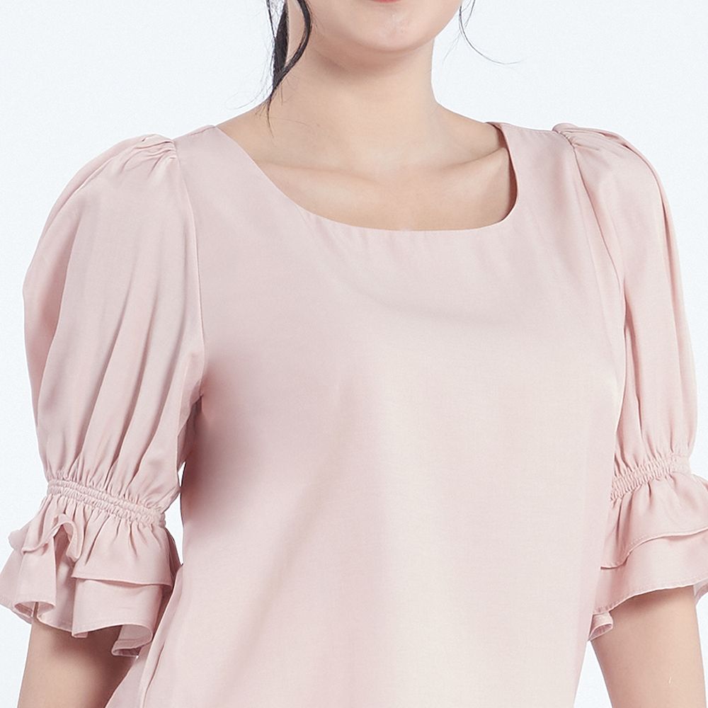 MESTYLE เสื้อแขนสั้น สีชมพู ไซซ์ M