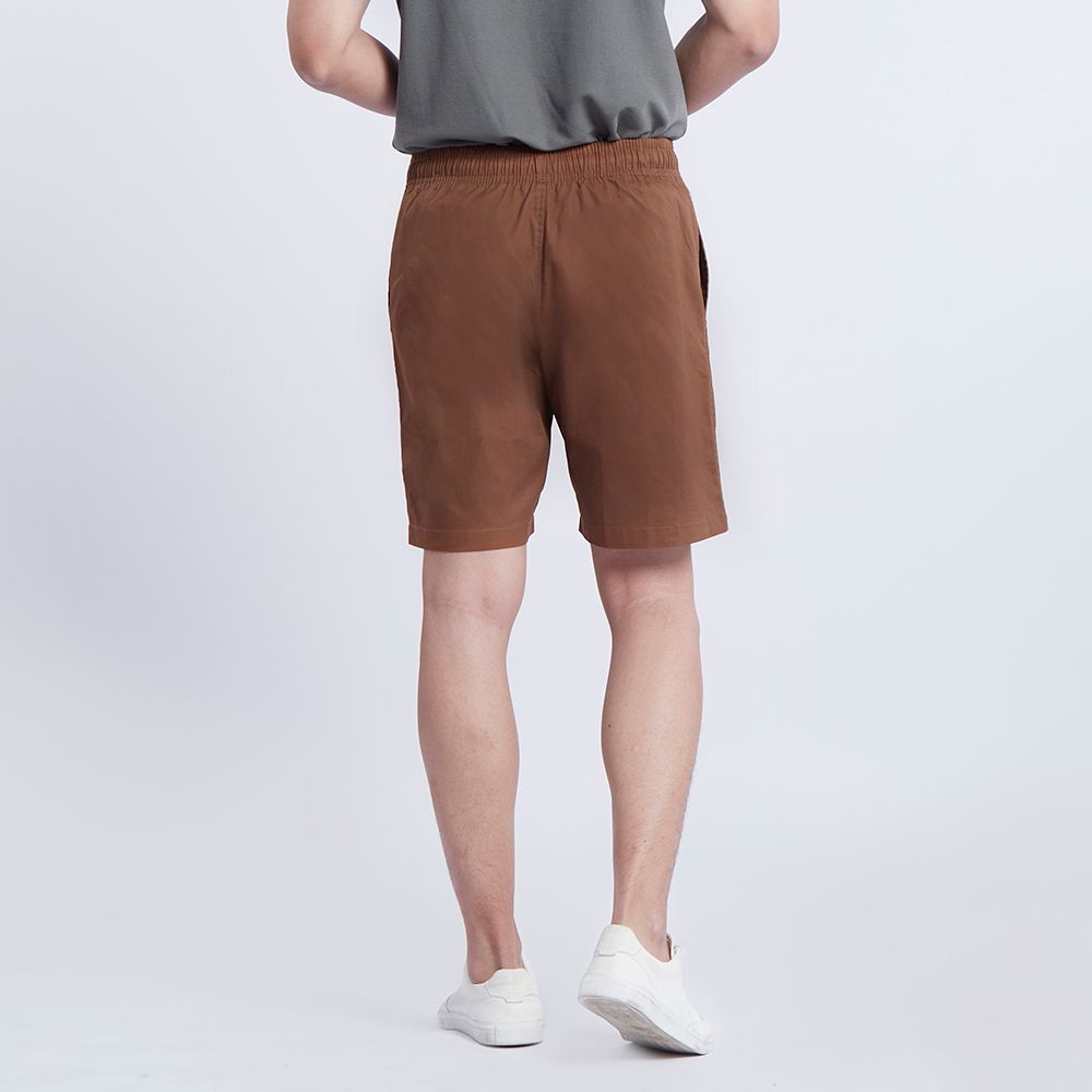 MESTYLE กางเกงขาสั้นพื้น สีน้ำตาล ไซซ์ L