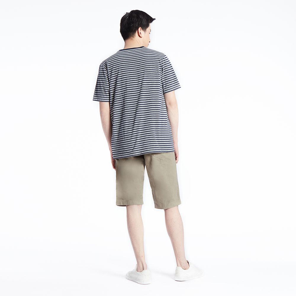 MESTYLE เสื้อแขนสั้นริ้ว สีกรมท่า ไซส์ M