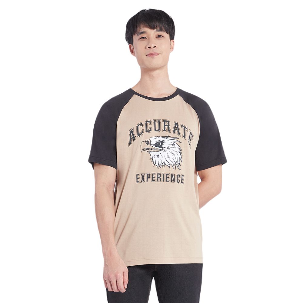 MESTYLE เสื้อยืดพิมพ์สีน้ำตาล ไซซ์ L