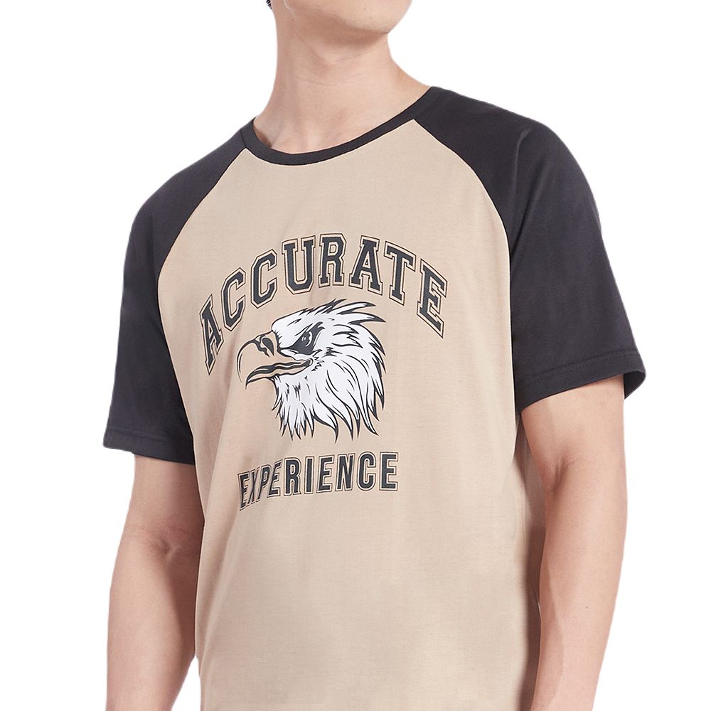 MESTYLE เสื้อยืดพิมพ์สีน้ำตาล ไซซ์ L