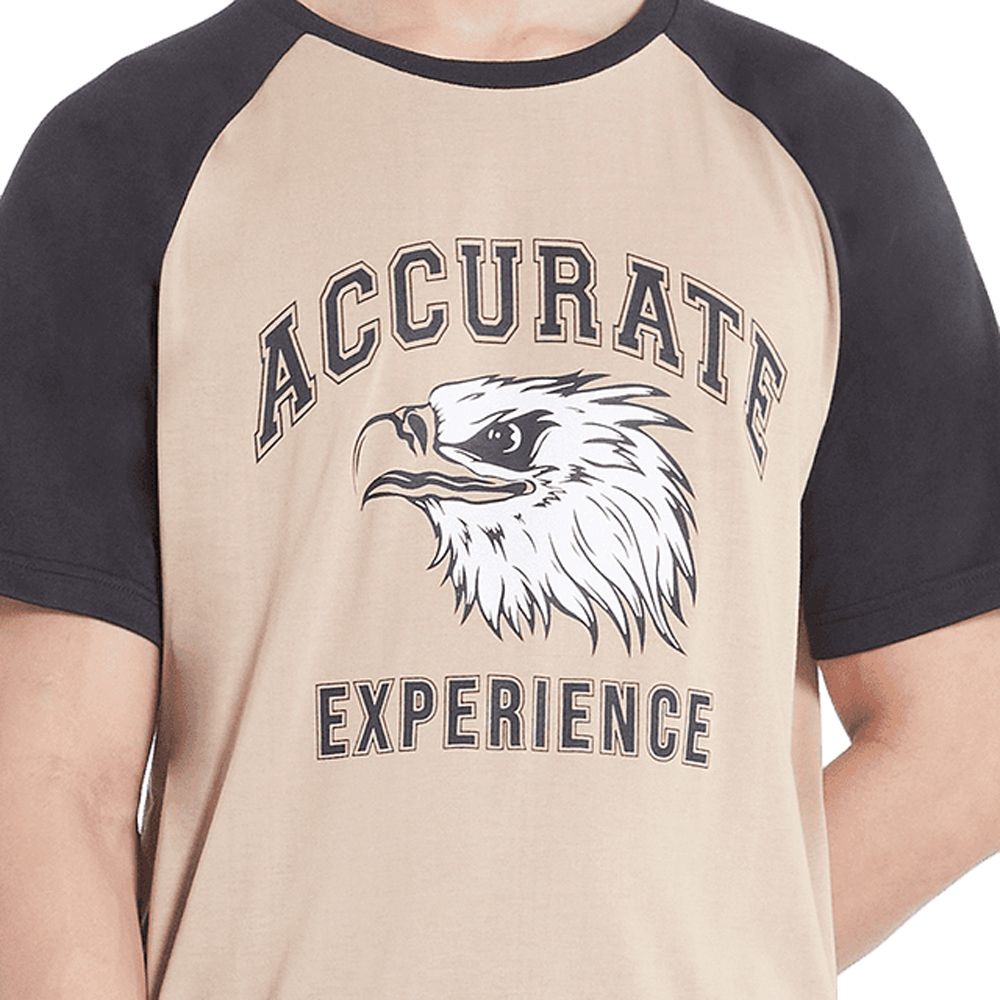 MESTYLE เสื้อยืดพิมพ์สีน้ำตาล ไซซ์ L