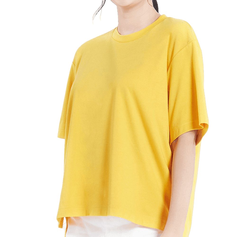 MESTYLE เสื้อยืดสีพื้น เหลือง ไซซ์ M