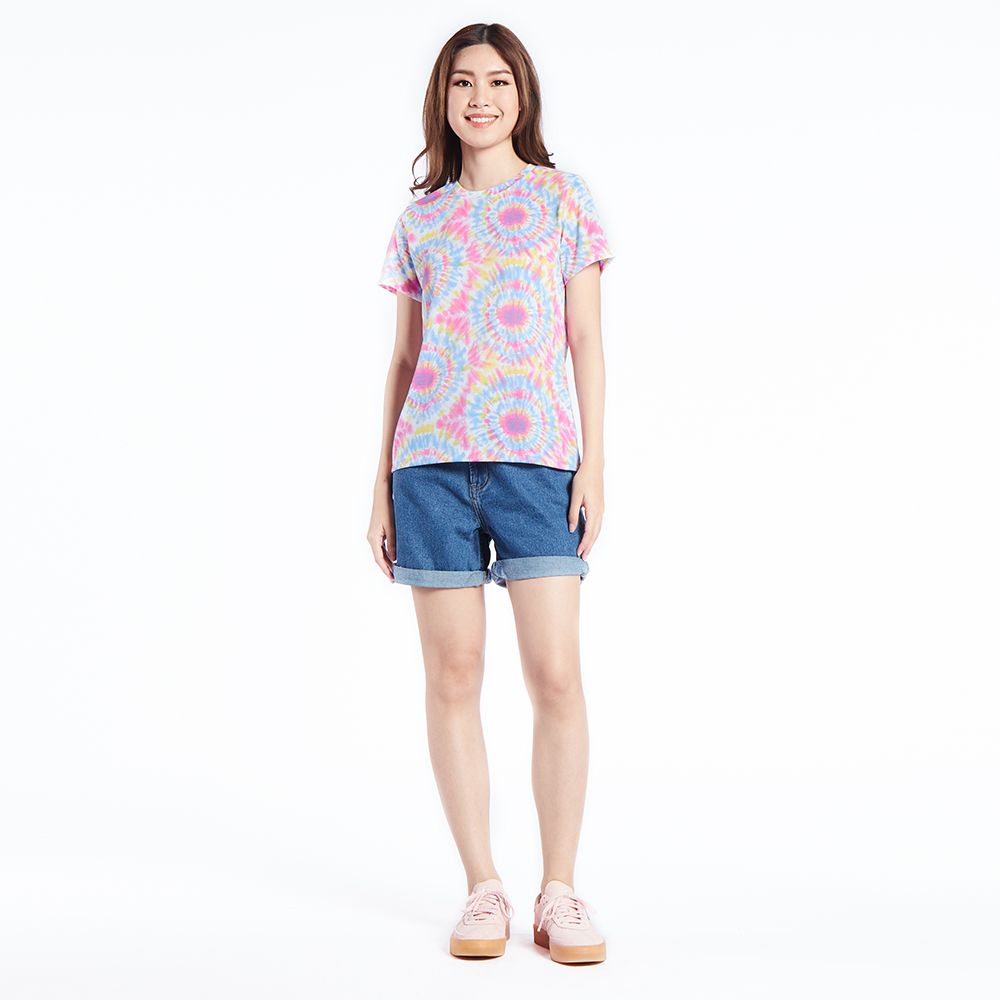 MESTYLE PRINTED T-SHIRT ORANGE SIZE S