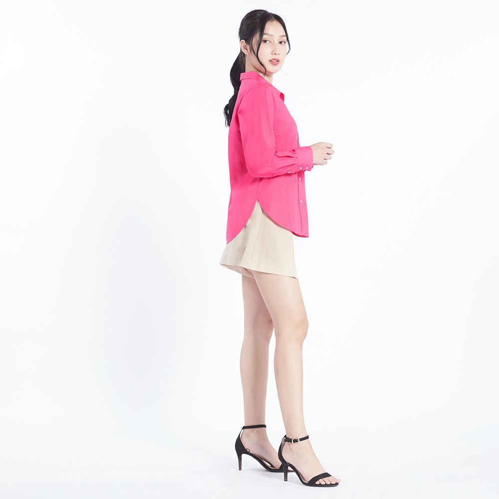 MESTYLE BLOUSE WITH DETAIL PINK SIZE M